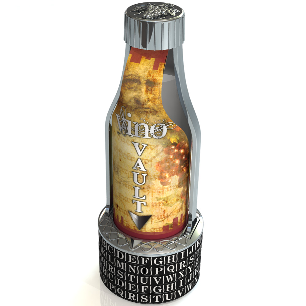 wine bottle puzzle vino vault packaged